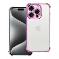 OEM Antishock electro phone case for iPhone 15 Pro purple