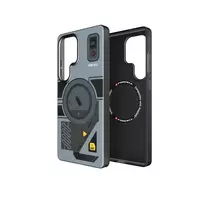 Forcell F-Protect Levels dual-layer phone case with MagSafe support for Samsung Galaxy S25 (S931) gray (Military)