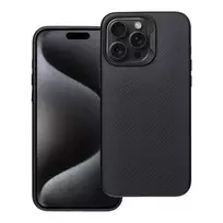 OEM Carbon Elite Mag phone case with MagSafe support for iPhone 15 Pro Max, black