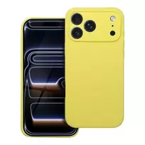 OEM Silicone 2mm phone case for iPhone 17 Pro Max, yellow
