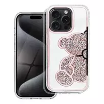 OEM TEDDY BEAR phone case for iPhone 16 pink