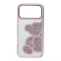 OEM TEDDY BEAR phone case for iPhone 17 Pro Max pink