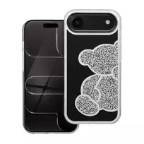 OEM TEDDY BEAR phone case for iPhone 17 Air silver