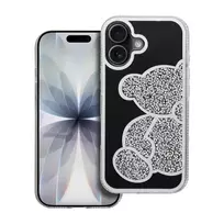 OEM TEDDY BEAR phone case for iPhone 17 silver