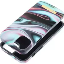 Forcell F-Protect Mirage phone case with MagSafe support for iPhone 15 Plus multicolor
