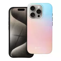 Forcell F-Protect Mirage phone case with MagSafe support for iPhone 15 Pro, pink and blue