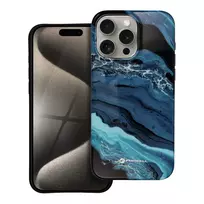 Forcell F-Protect Mirage phone case with MagSafe support for iPhone 15 Pro Max, blue