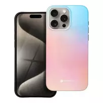 Forcell F-Protect Mirage phone case with MagSafe support for iPhone 15 Pro Max, pink and blue