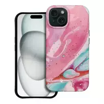 Forcell F-Protect Mirage phone case with MagSafe support for iPhone 15, multicolor