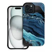 Forcell F-Protect Mirage phone case with MagSafe support for iPhone 15 blue