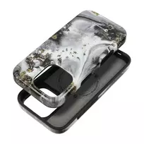 Forcell F-Protect Mirage phone case with MagSafe support for iPhone 15 gray