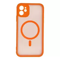 OEM FULL MATTE MAG COVER phone case with MagSafe support for iPhone 11 orange