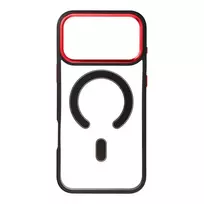 OEM Color Edge Mag phone case with MagSafe support for iPhone 17 Pro Max, black and red