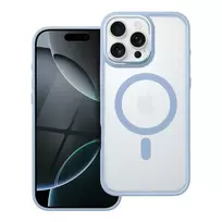 OEM Matte Mag Cover phone case with MagSafe support for iPhone 16 Pro Max, blue