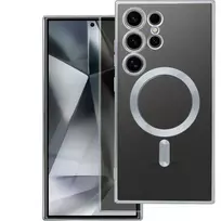 OEM Electro Mag phone case with MagSafe support for Samsung Galaxy S25 Edge (S937) silver