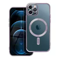 OEM Electro Mag phone case with MagSafe support for iPhone 12 Pro purple