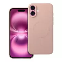 OEM Silicone Mag Cover phone case with MagSafe support for iPhone 16 Plus, pink