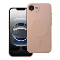 OEM Silicone Mag Cover phone case with MagSafe support for iPhone 16e pink