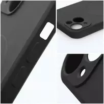 OEM Silicone Mag Cover (large aperture) phone case with MagSafe support for iPhone 17 Pro, black