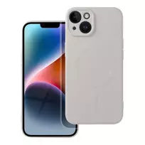 OEM SILICONE MAG COVER phone case with MagSafe support for iPhone 14 white