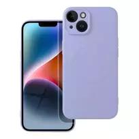 OEM Silicone MagSafe compatible phone case for iPhone 14 in purple