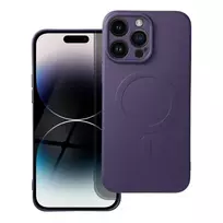 OEM SILICONE MAG COVER phone case with MagSafe support for iPhone 14 Pro Max purple