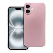 OEM Metallic phone case for iPhone 16 Plus pink