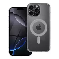 OEM Clear Mag phone case with MagSafe support for iPhone 16 Pro Max, transparent