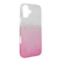 OEM Shining phone case for iPhone 16 Plus transparent pink