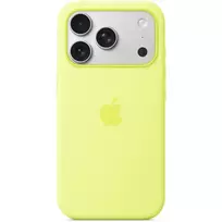 APPLE Silicone phone case with MagSafe support for iPhone 17 Pro, yellow