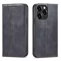 Hurtel Magnet Fancy book-style phone case with stand for iPhone 14 Plus, black
