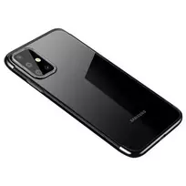 Hurtel Clear Color Gel TPU phone case for Samsung Galaxy A72 4G (A725) black