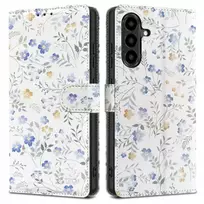 Tech-Protect Wallet-style phone case for Samsung Galaxy A57 (A576), rainbow (Spring Flowers design)