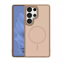 TFO Frame Thin Mag phone case with MagSafe support for Samsung Galaxy S25 Ultra (S938) brown