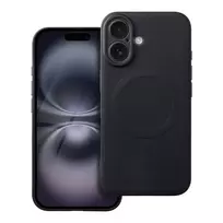OEM Silicone Mag Cover phone case with MagSafe support for iPhone 16, black