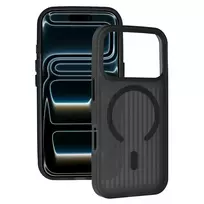TEL PROTECT Twist phone case with MagSafe support for iPhone 16, black