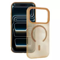 TEL PROTECT Mist Matte phone case with MagSafe support for iPhone 17 Pro, brown