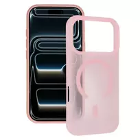 TEL PROTECT Mist Matte phone case with MagSafe support for iPhone 17 Pro pink