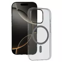 Toptel Transparent slim phone case with MagSafe support for iPhone 14, transparent gray
