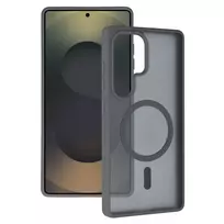 TEL PROTECT Aura Matte phone case with MagSafe support for Samsung Galaxy S26 Ultra (S948) gray