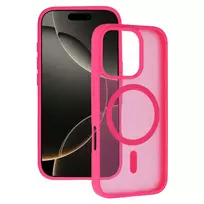 TEL PROTECT Aura Matte phone case with MagSafe support for iPhone 15 Pro, pink