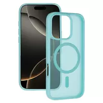 TEL PROTECT Aura Matte phone case with MagSafe support for iPhone 15 Pro green