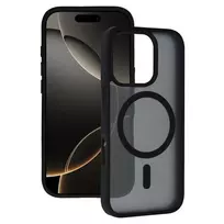 TEL PROTECT Aura Matte phone case with MagSafe support for iPhone 16, black