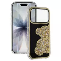 Toptel Teddy Bear phone case for iPhone 16 Pro Max gold