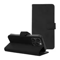 OEM TENDER book-style phone case for iPhone 15 Pro, black
