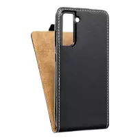 OEM Slim Flexi Fresh Vertical Flip phone case for Samsung Galaxy S21 FE 5G (G990) black