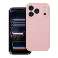 OEM 2mm silicone phone case with MagSafe support for iPhone 17 Pro, pink