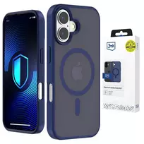 3mk Protection 3mk Smoke MagCase phone case with MagSafe support for iPhone 16, blue transparent