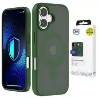 3mk Protection 3mk Smoke MagCase phone case with MagSafe support for iPhone 16 Pro, green transparent