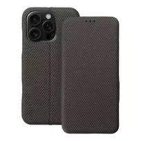 OEM FOLIO Side Magnet book-style phone case for iPhone 16 Pro, brown